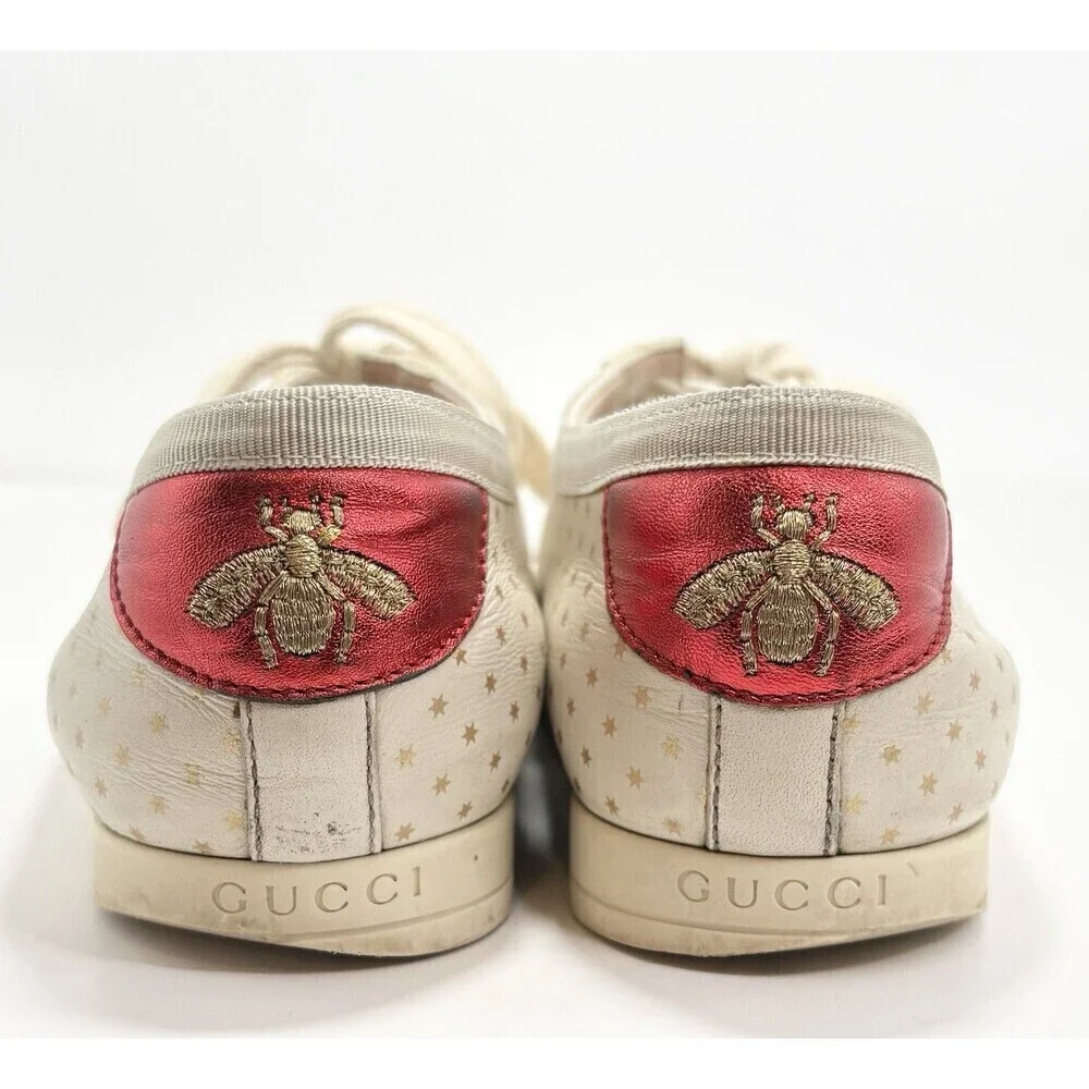 Gucci Cream and Red Sneakers